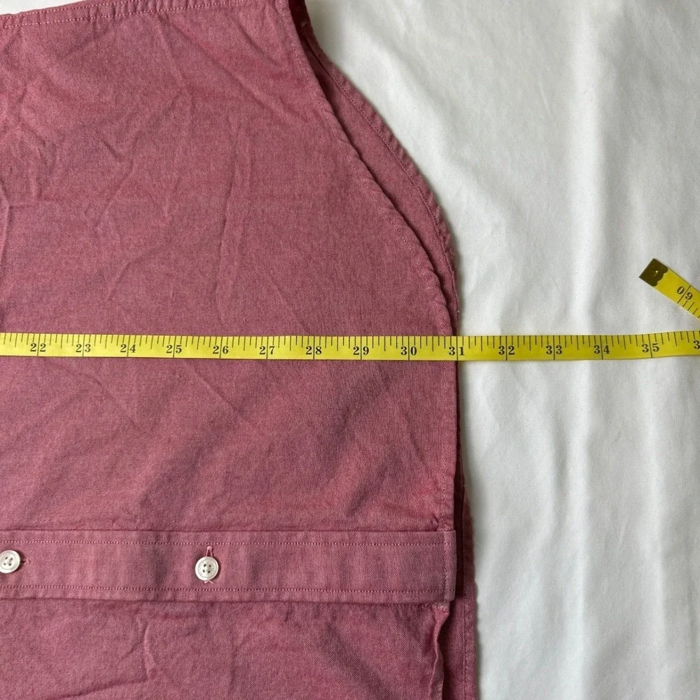 Banana Republic Mens Button Down Shirt Red Size XL Long Sleeve Cotton Heathered